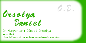 orsolya daniel business card