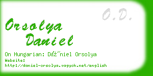 orsolya daniel business card